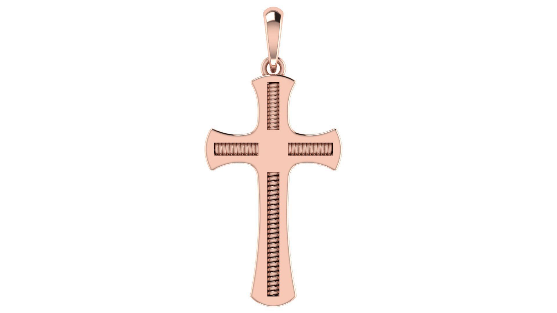 CROSS PENDANT CR97 3D print model_3