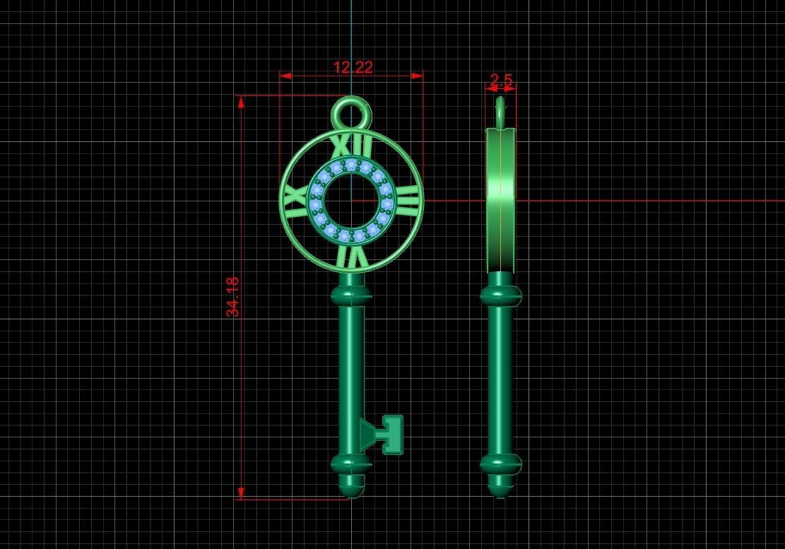 Package of pendants Keys 3D print model or CNC 3D print model_12
