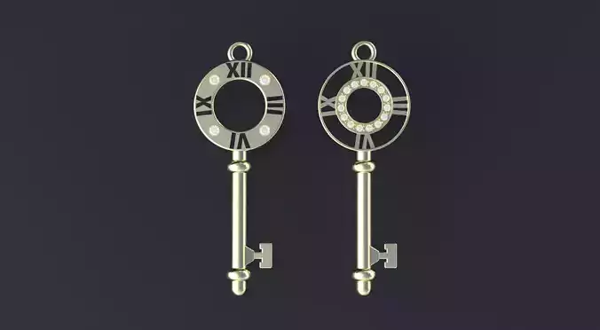 Package of pendants Keys 3D print model or CNC 