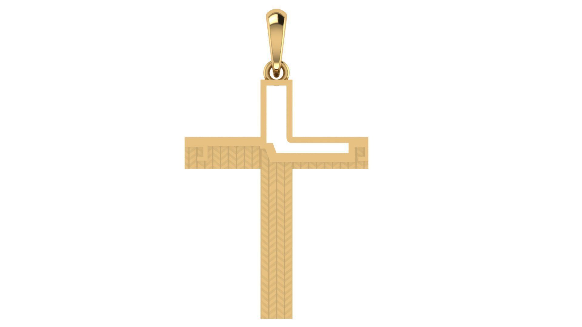 CROSS PENDANT CR99 3D print model_5