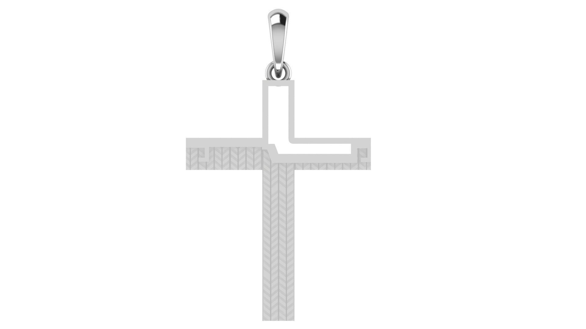 CROSS PENDANT CR99 3D print model_4