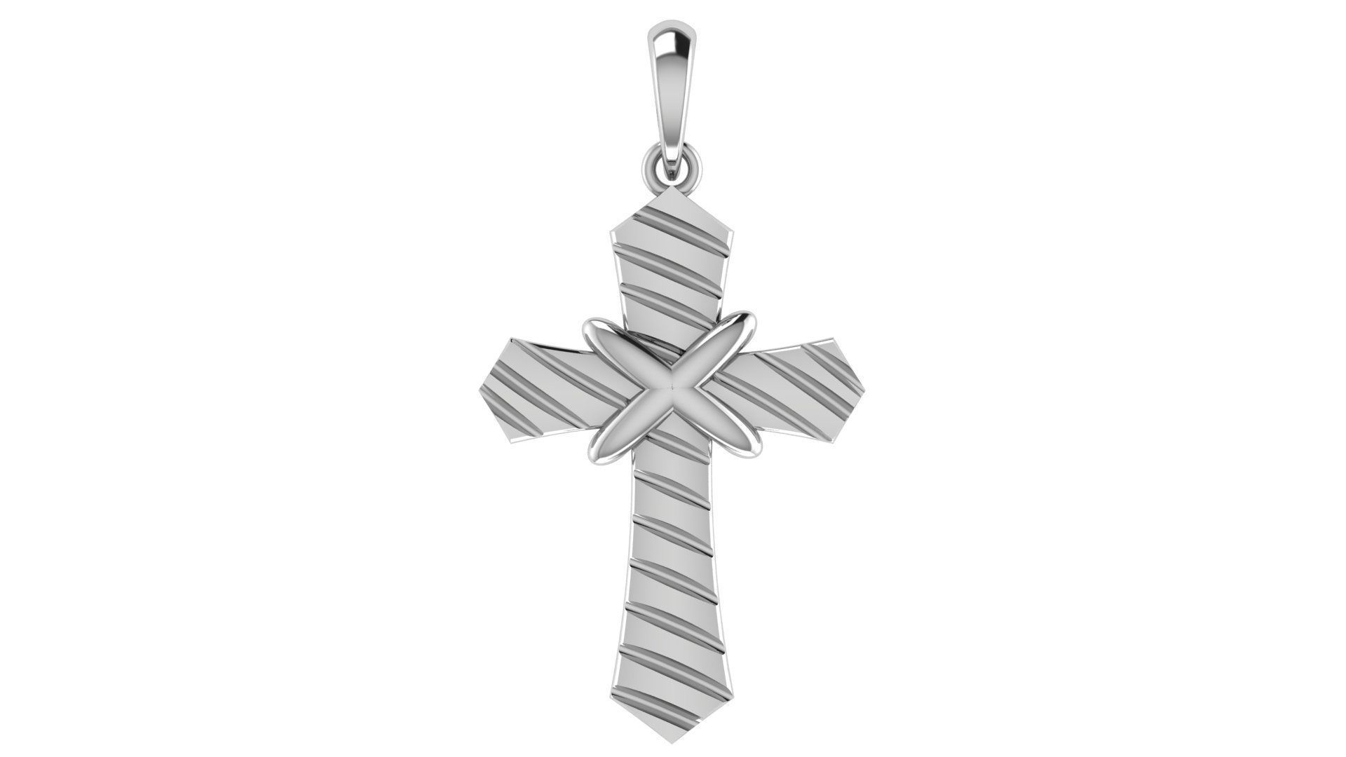 CROSS PENDANT CR100 3D print model_4