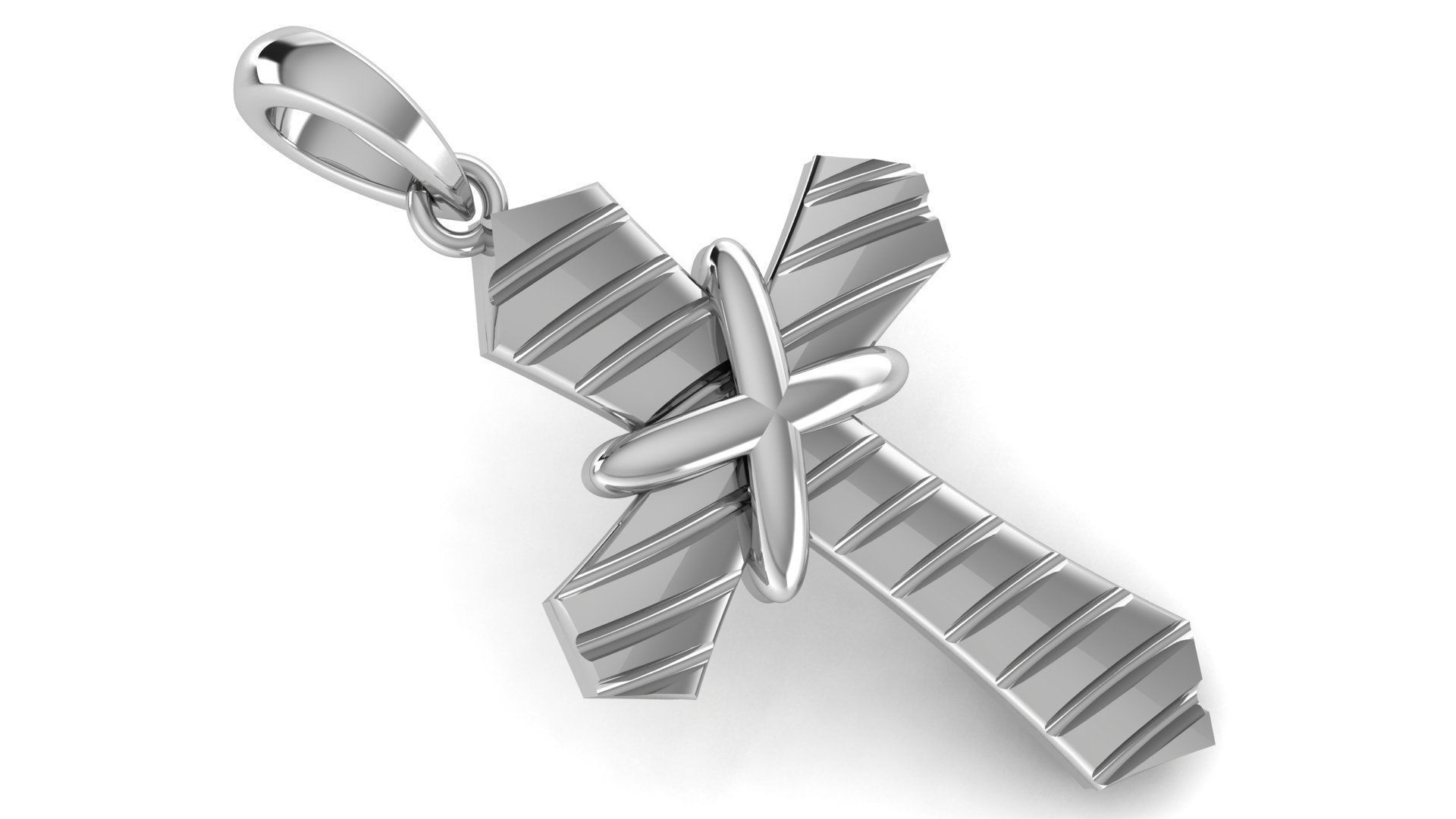 CROSS PENDANT CR100 3D print model_1