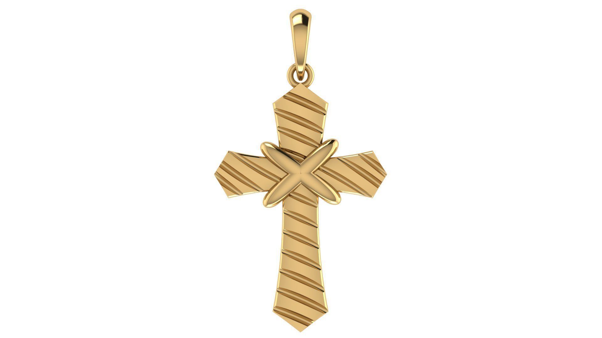 CROSS PENDANT CR100 3D print model_5