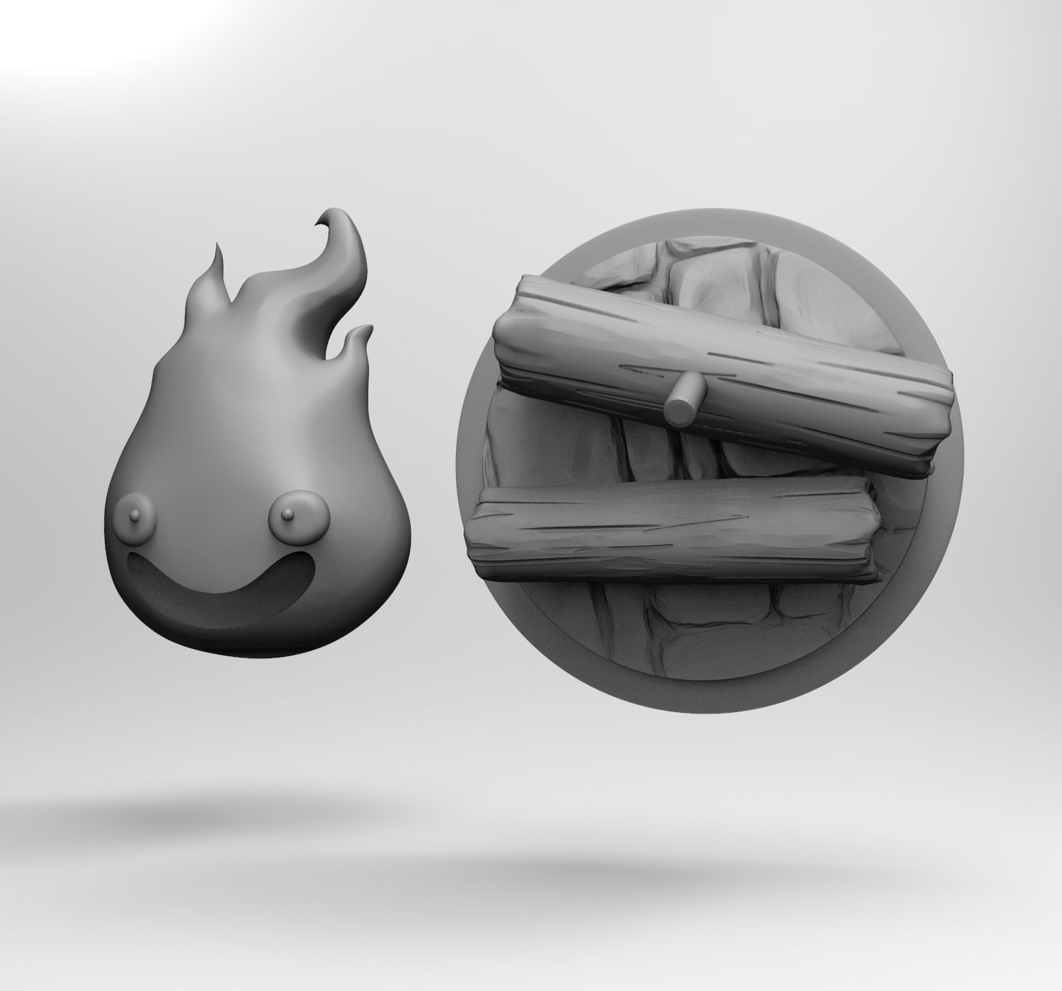 Calcifer - Howls Moving Castle - Supported and Ready to Print 3D model_2