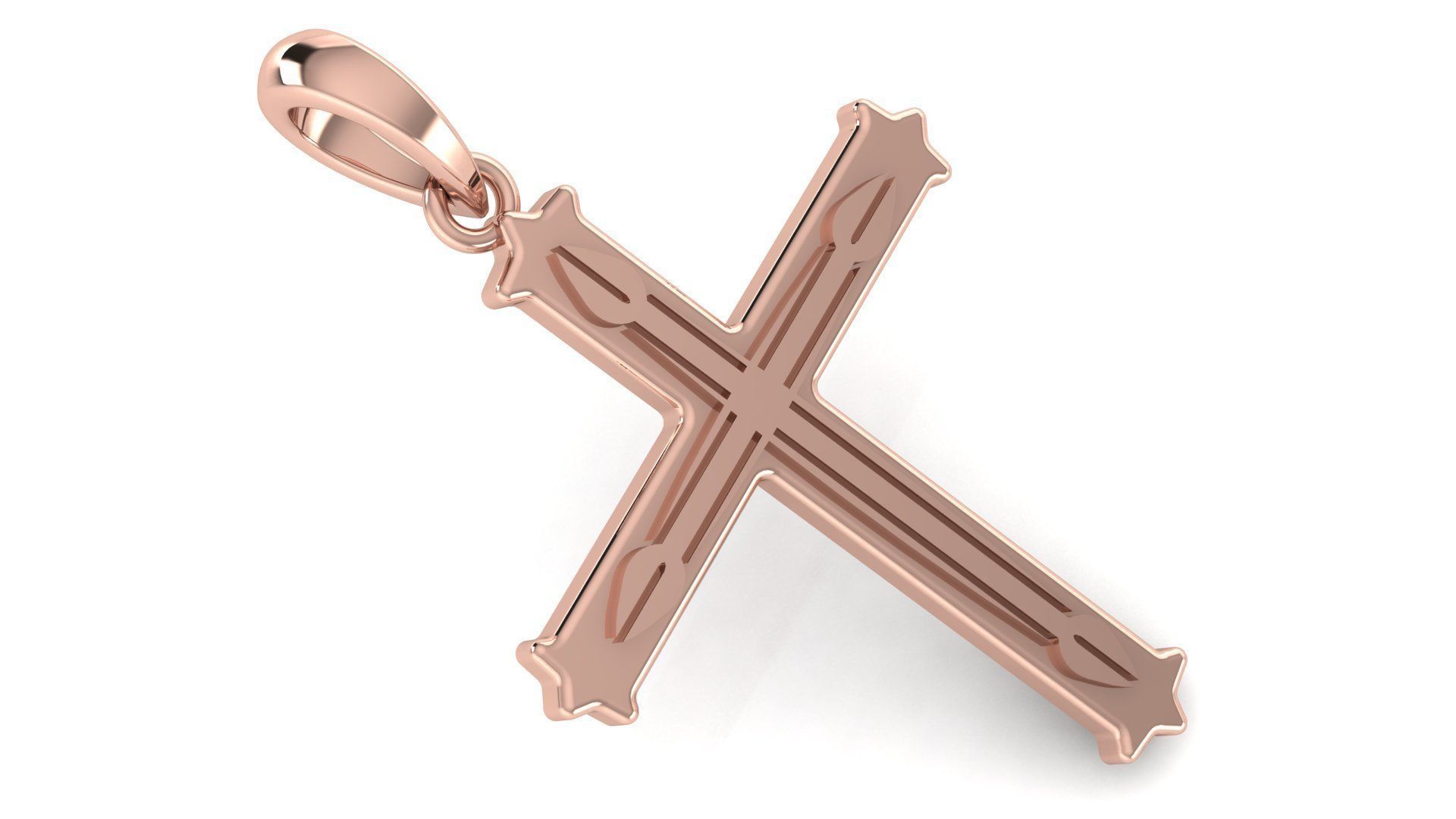 CROSS PENDANT CR102 3D print model_2