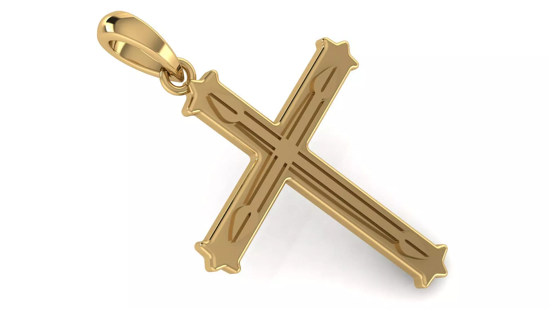 CROSS PENDANT CR102 3D print model_0