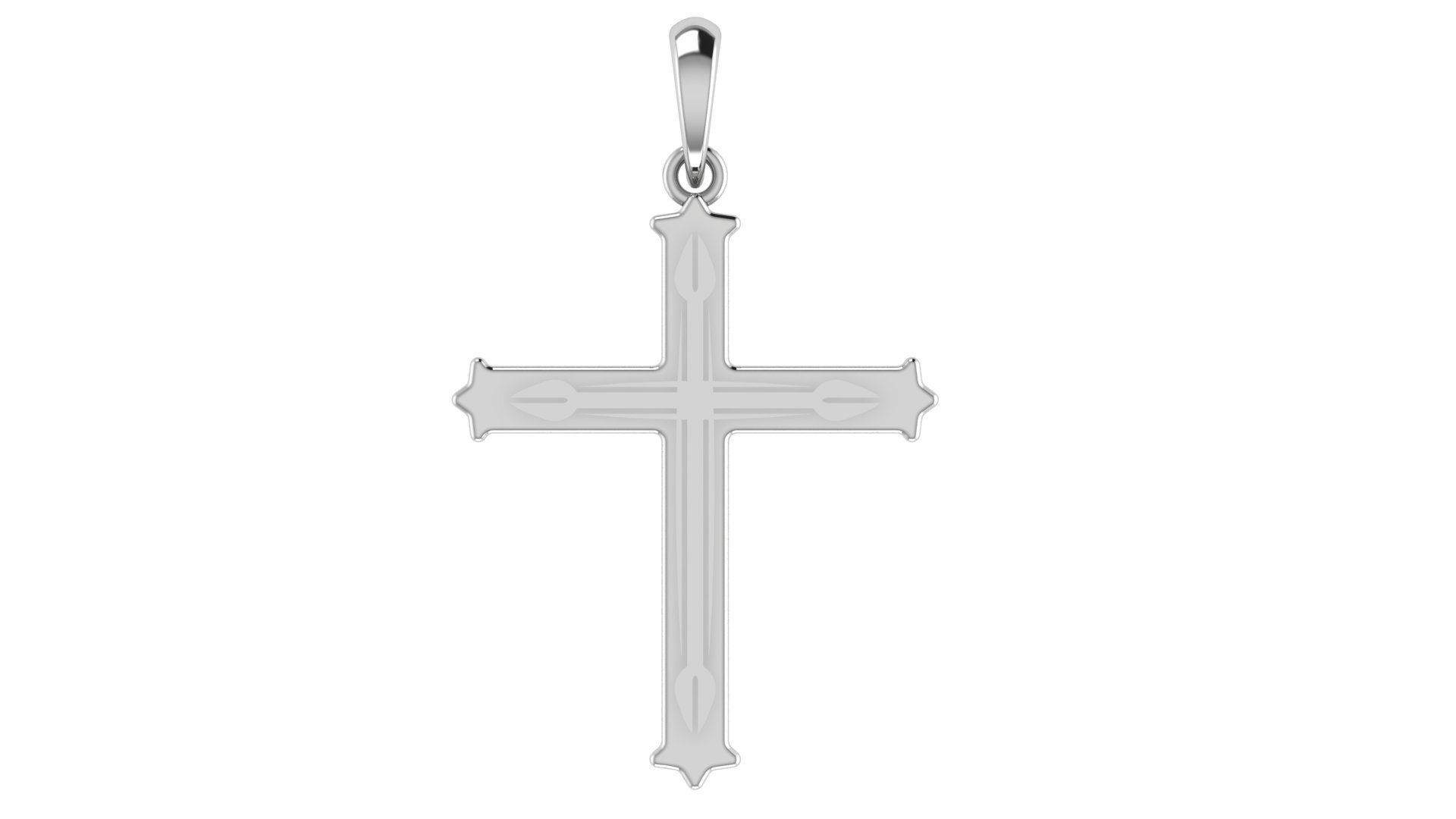 CROSS PENDANT CR102 3D print model_4