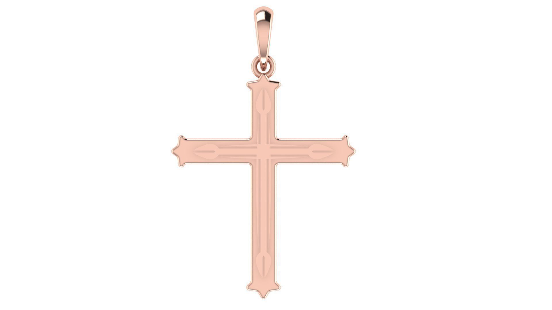 CROSS PENDANT CR102 3D print model_3