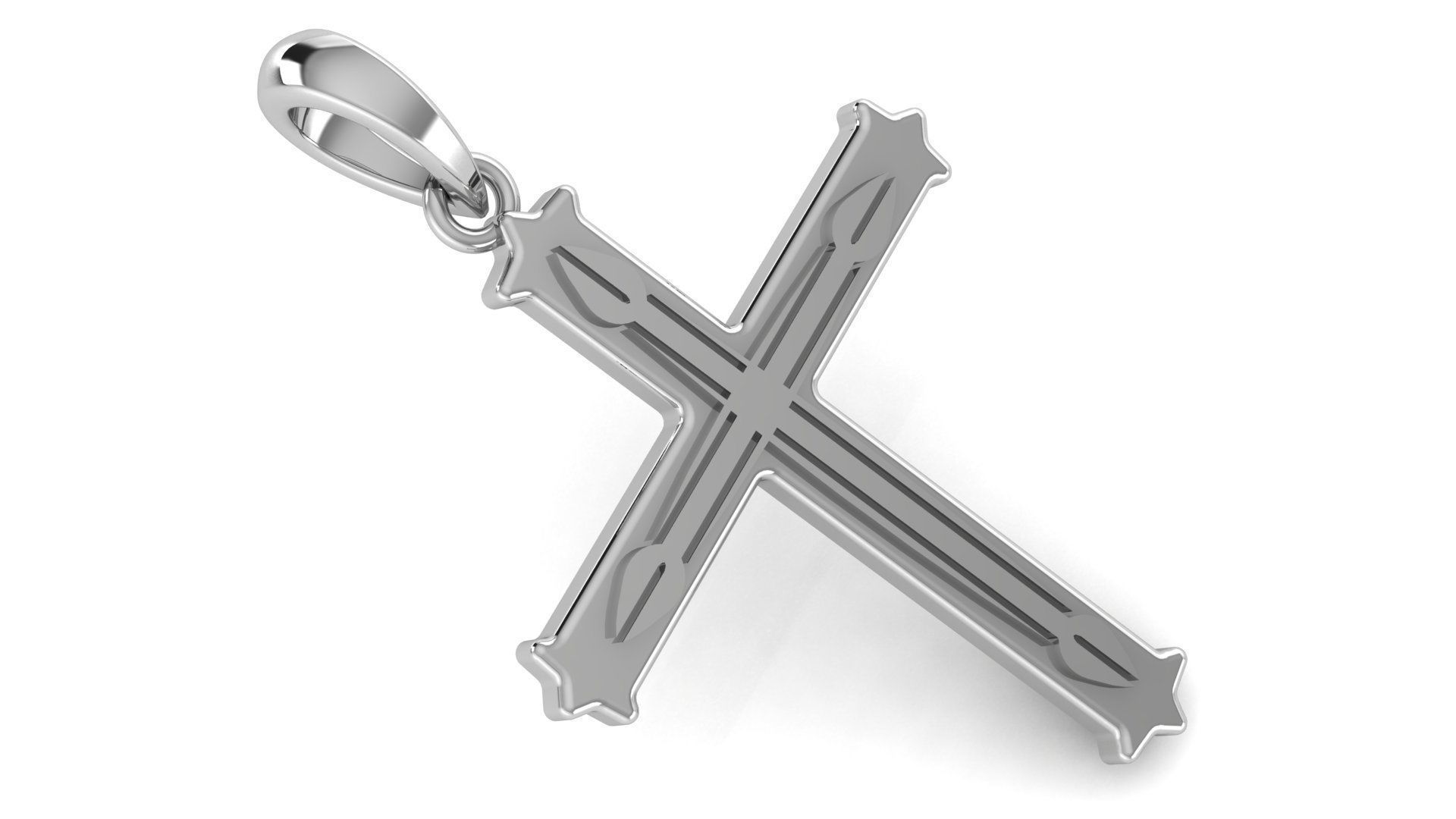 CROSS PENDANT CR102 3D print model_1