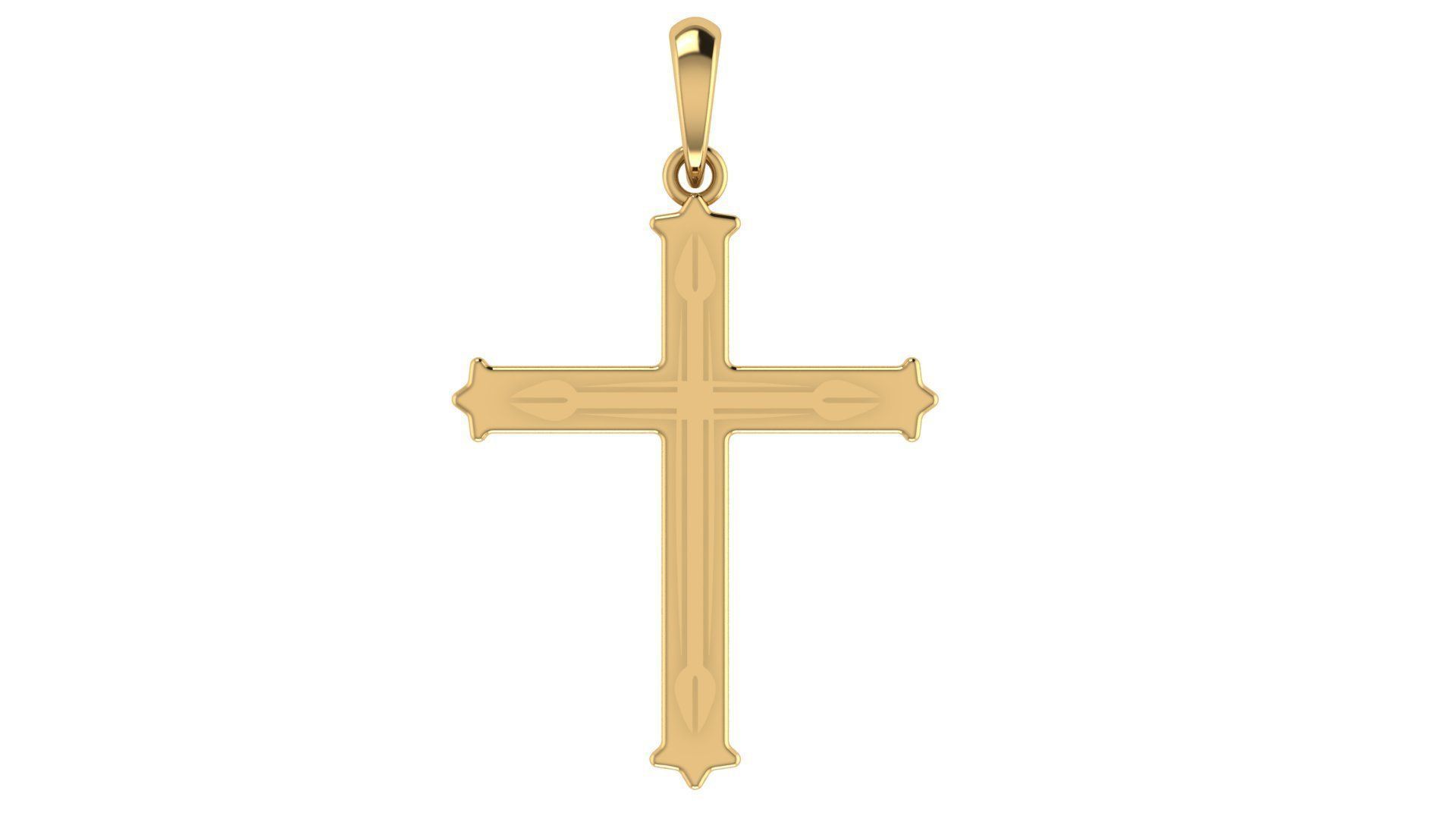 CROSS PENDANT CR102 3D print model_5