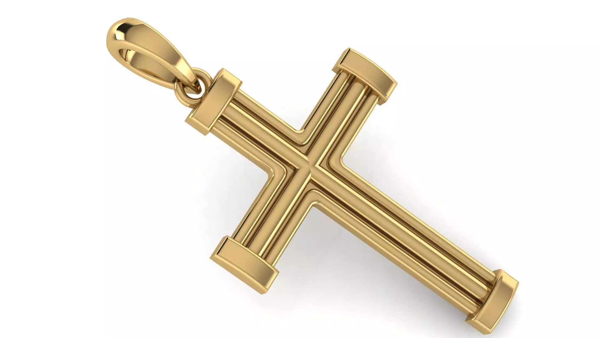 CROSS PENDANT CR103 3D print model_0