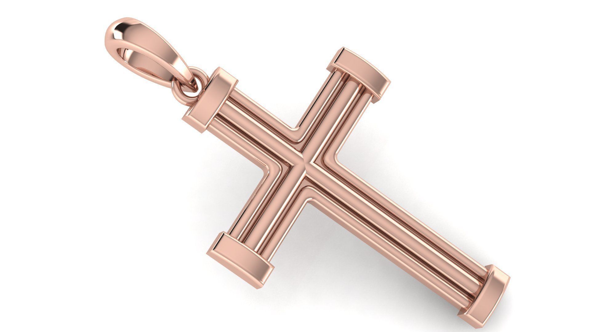 CROSS PENDANT CR103 3D print model_2