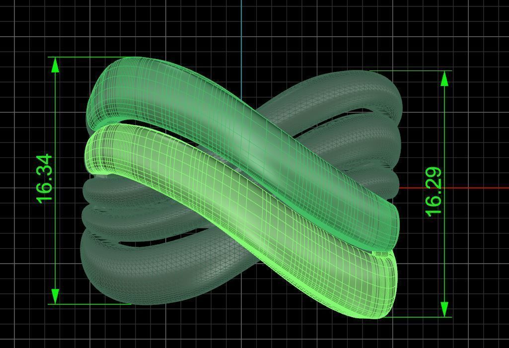 Crossover ring 3D print model_7