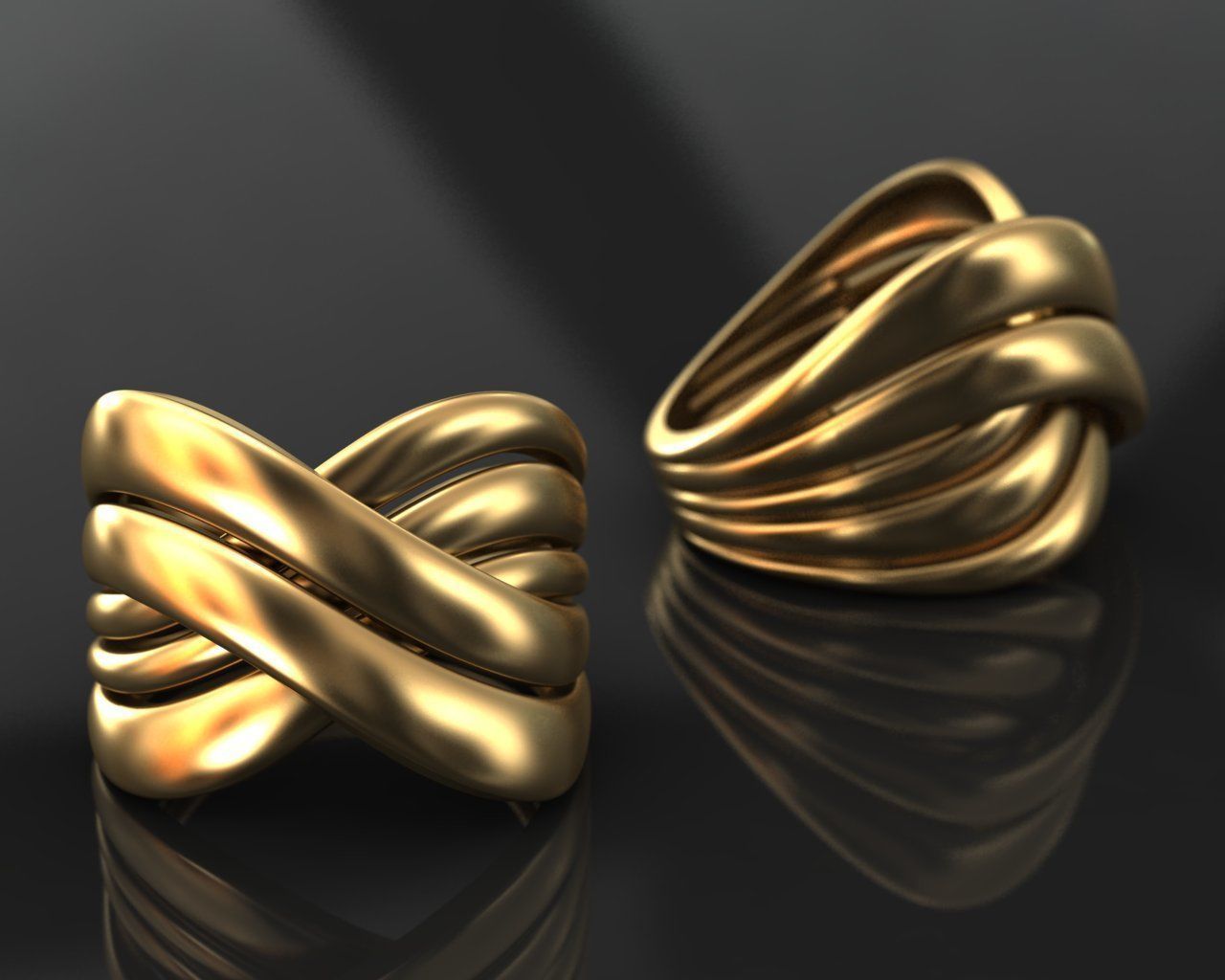 Crossover ring 3D print model_1