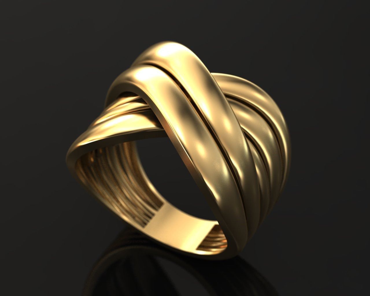 Crossover ring 3D print model_10
