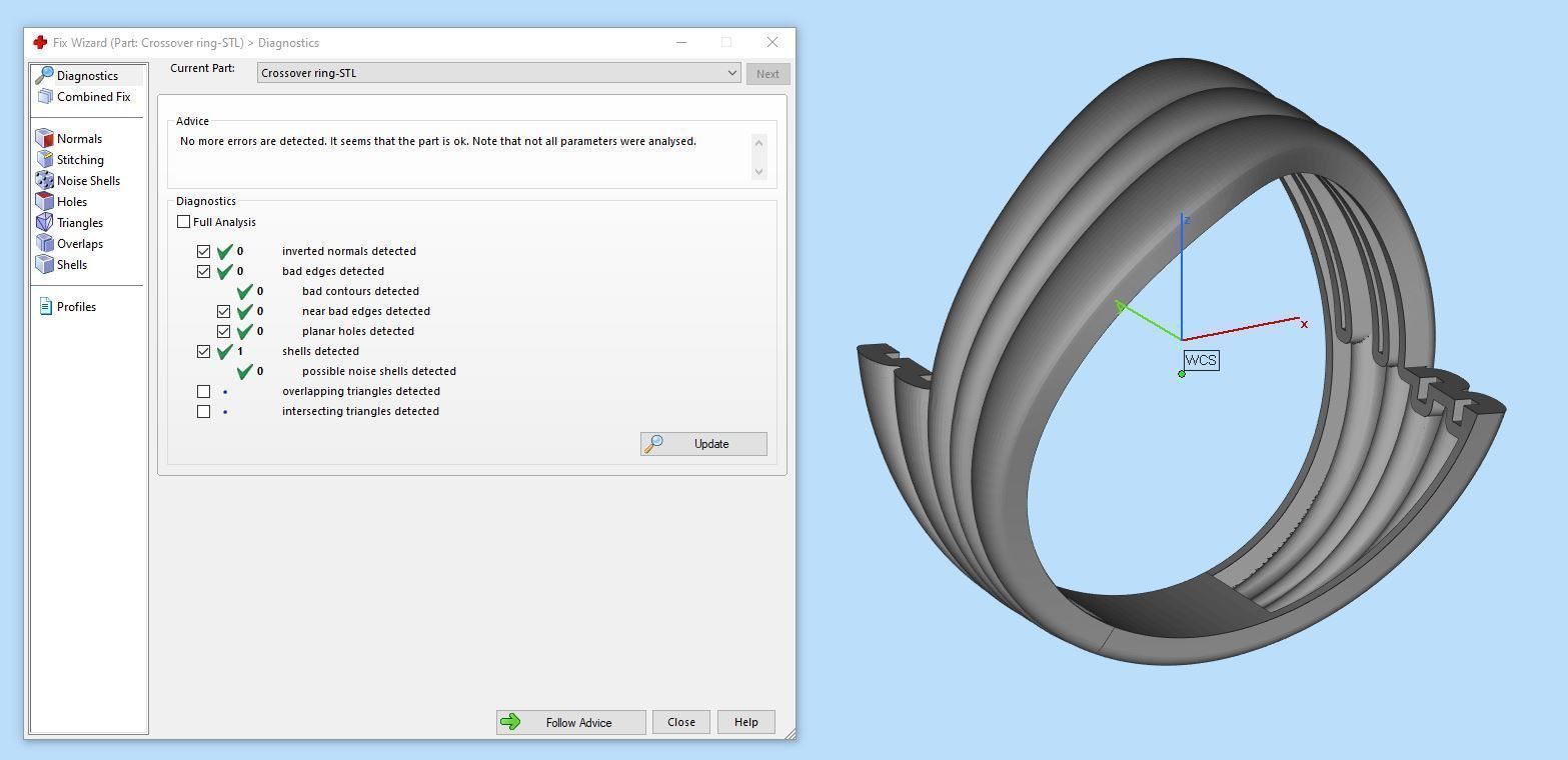Crossover ring 3D print model_3