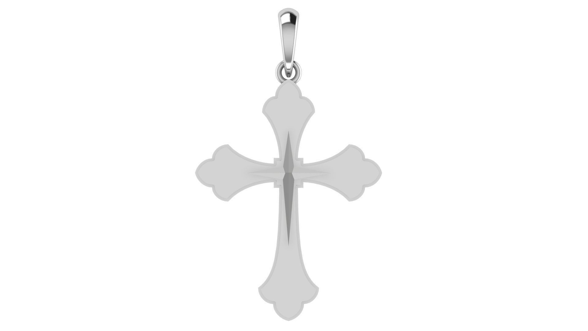 CROSS PENDANT CR105 3D print model_4