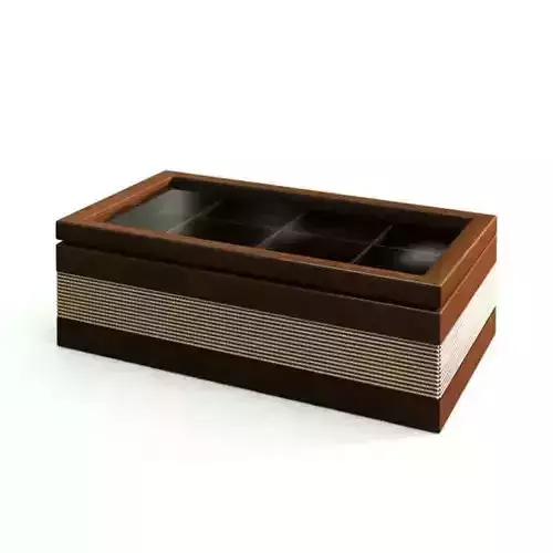 Wooden Storage Ottoman