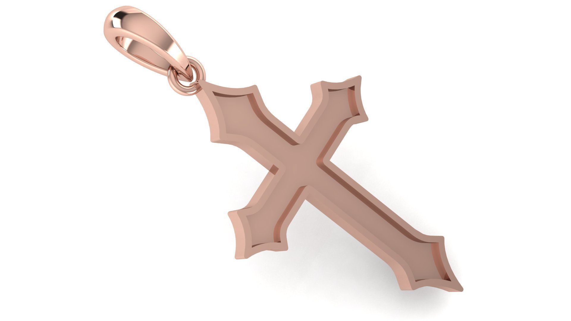 CROSS PENDANT CR106 3D print model_2