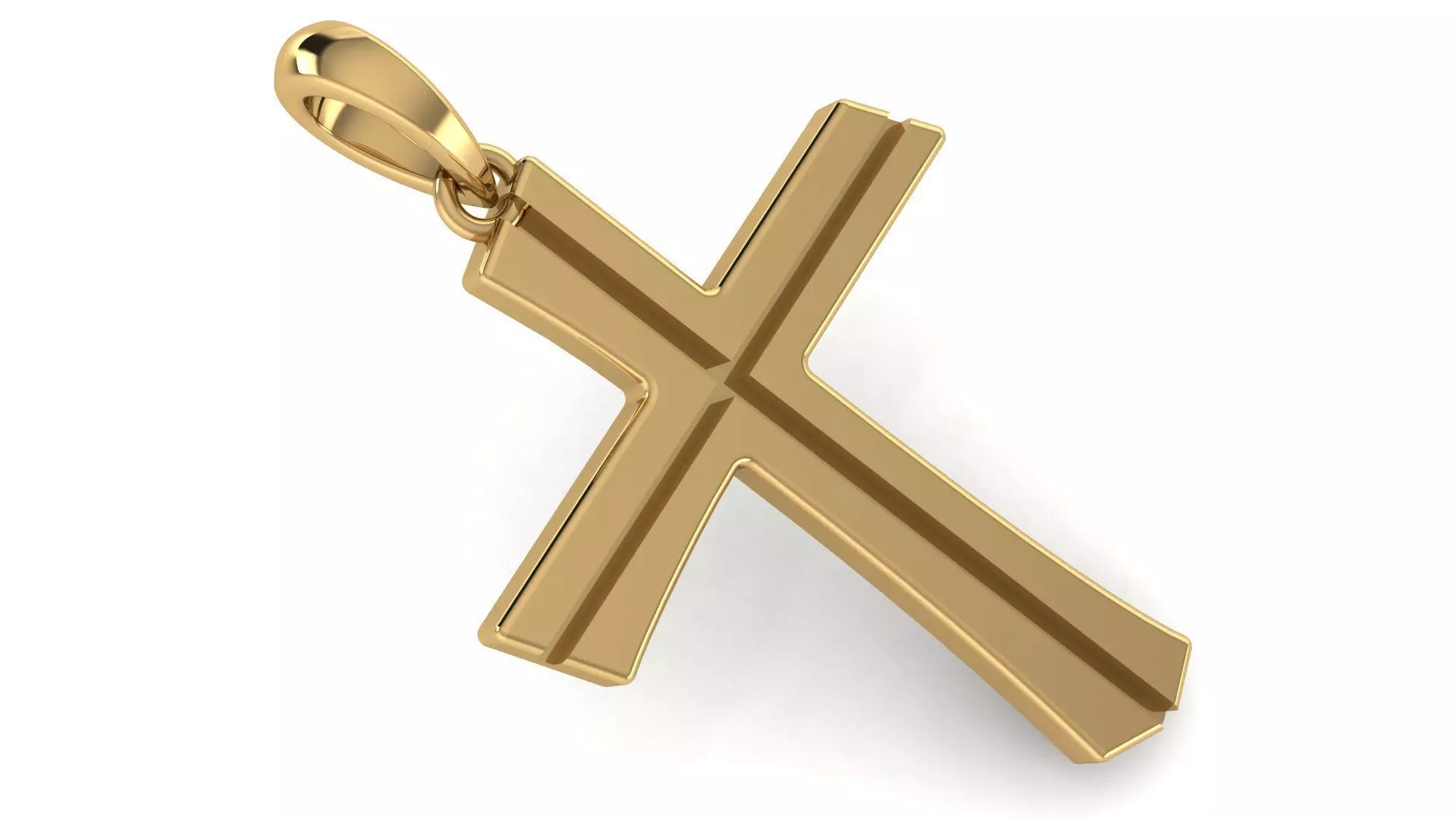 CROSS PENDANT CR108 3D print model_0