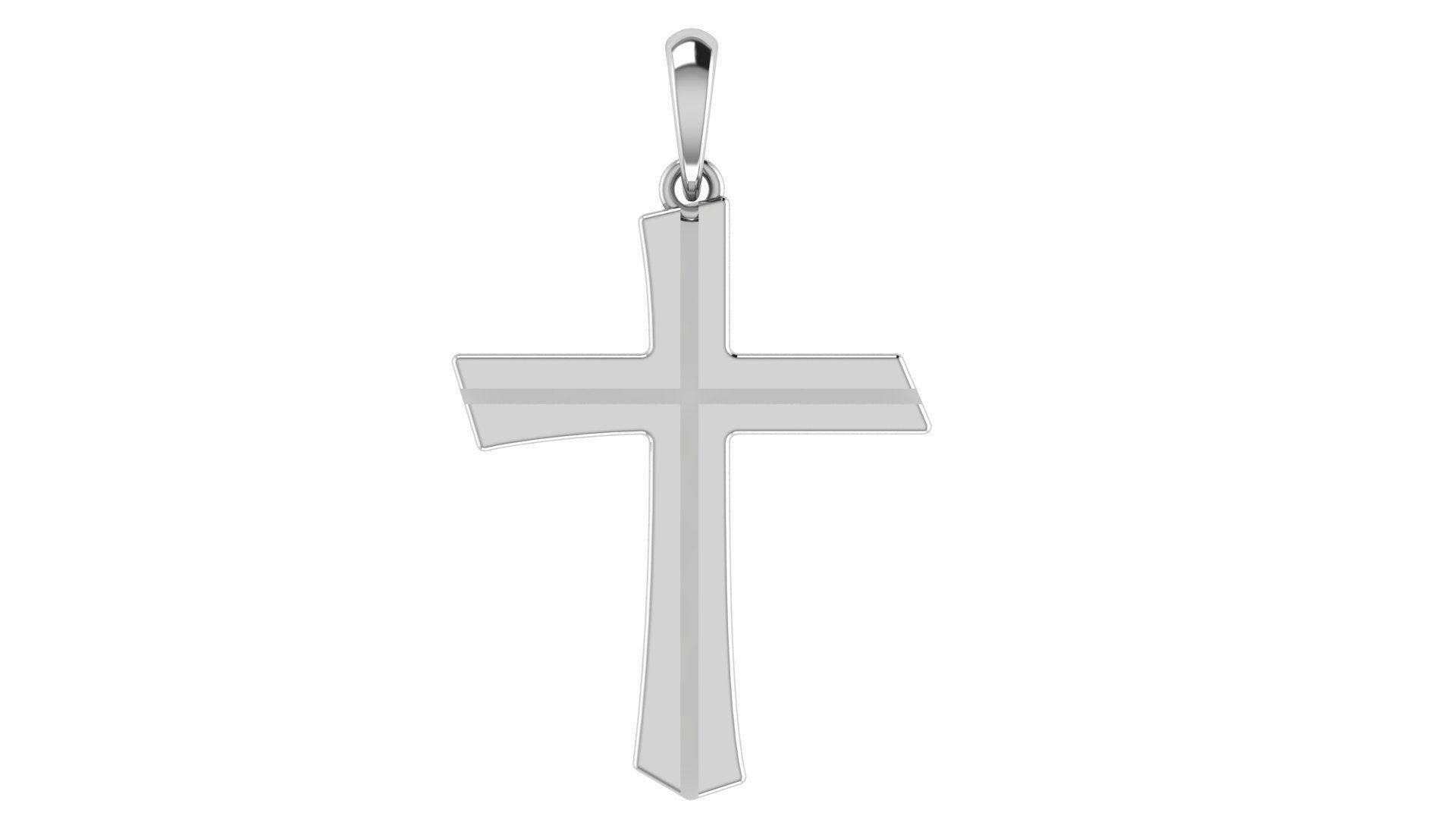 CROSS PENDANT CR108 3D print model_4