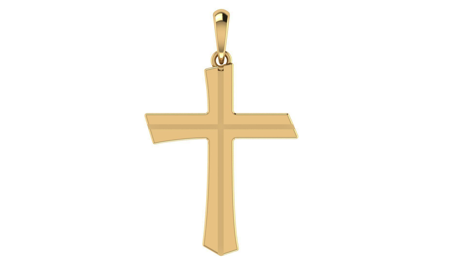 CROSS PENDANT CR108 3D print model_5