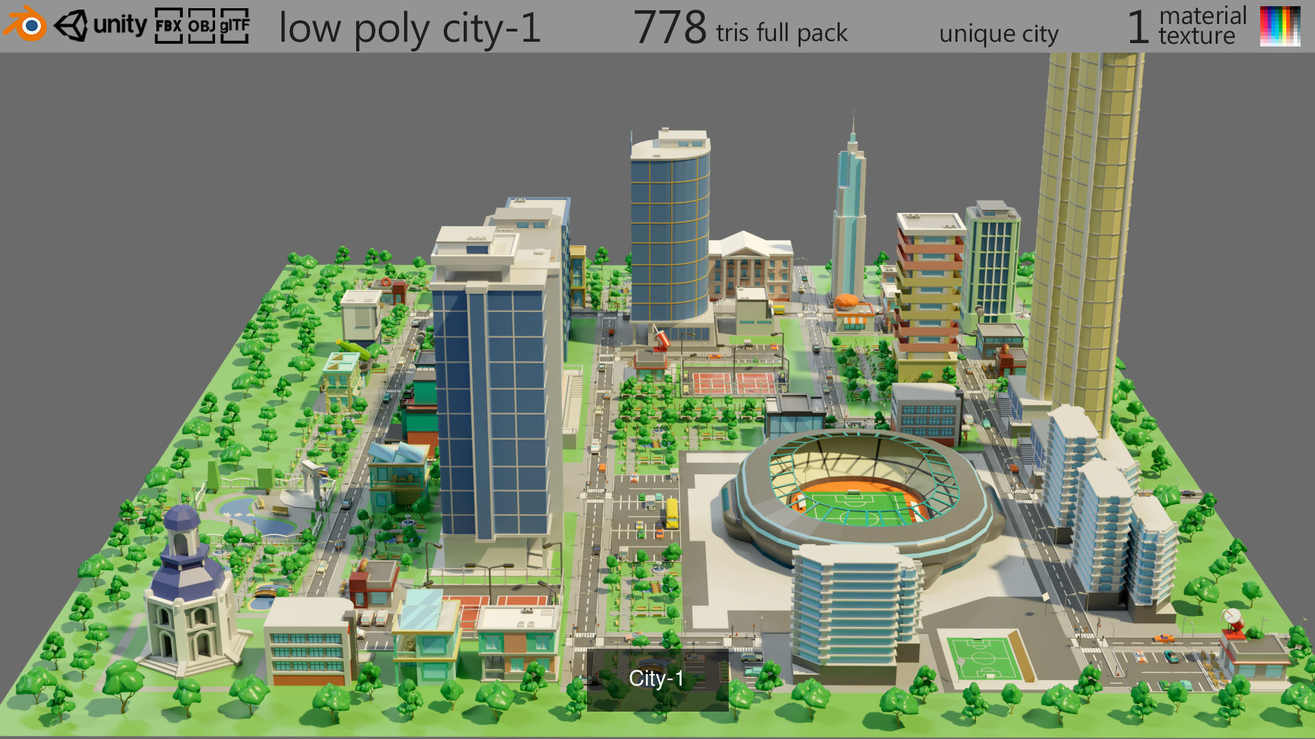 City and airport 3D Model Collection_1