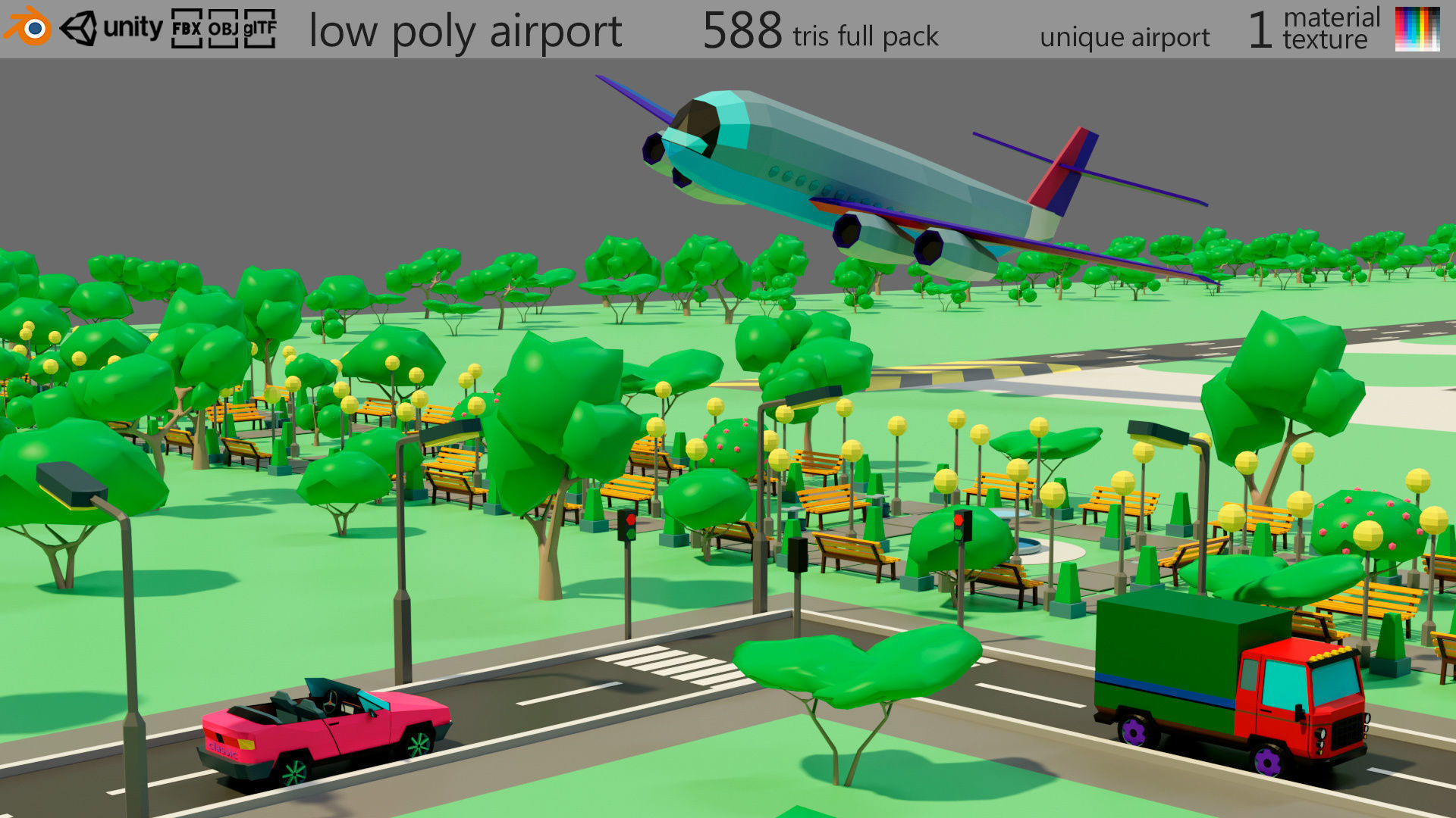 City and airport 3D Model Collection_4