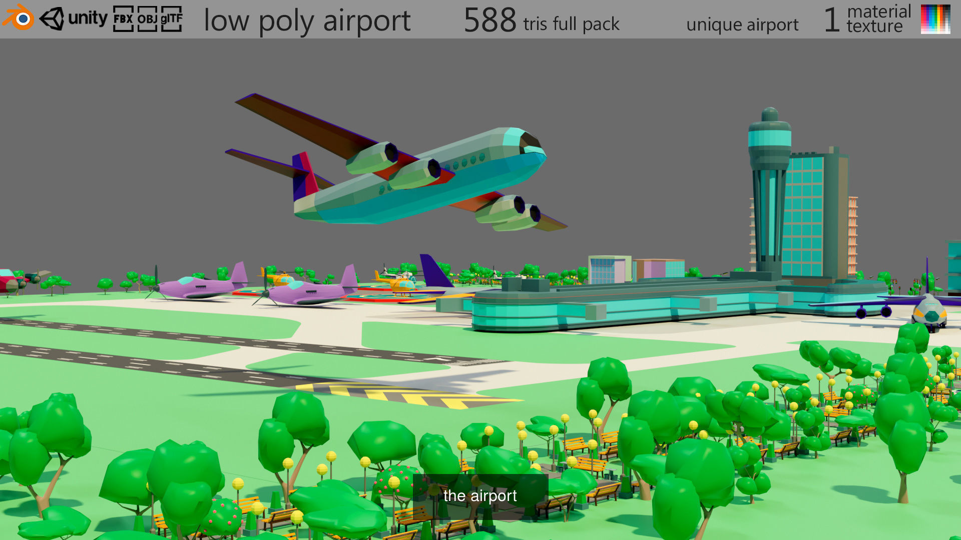 City and airport 3D Model Collection_2