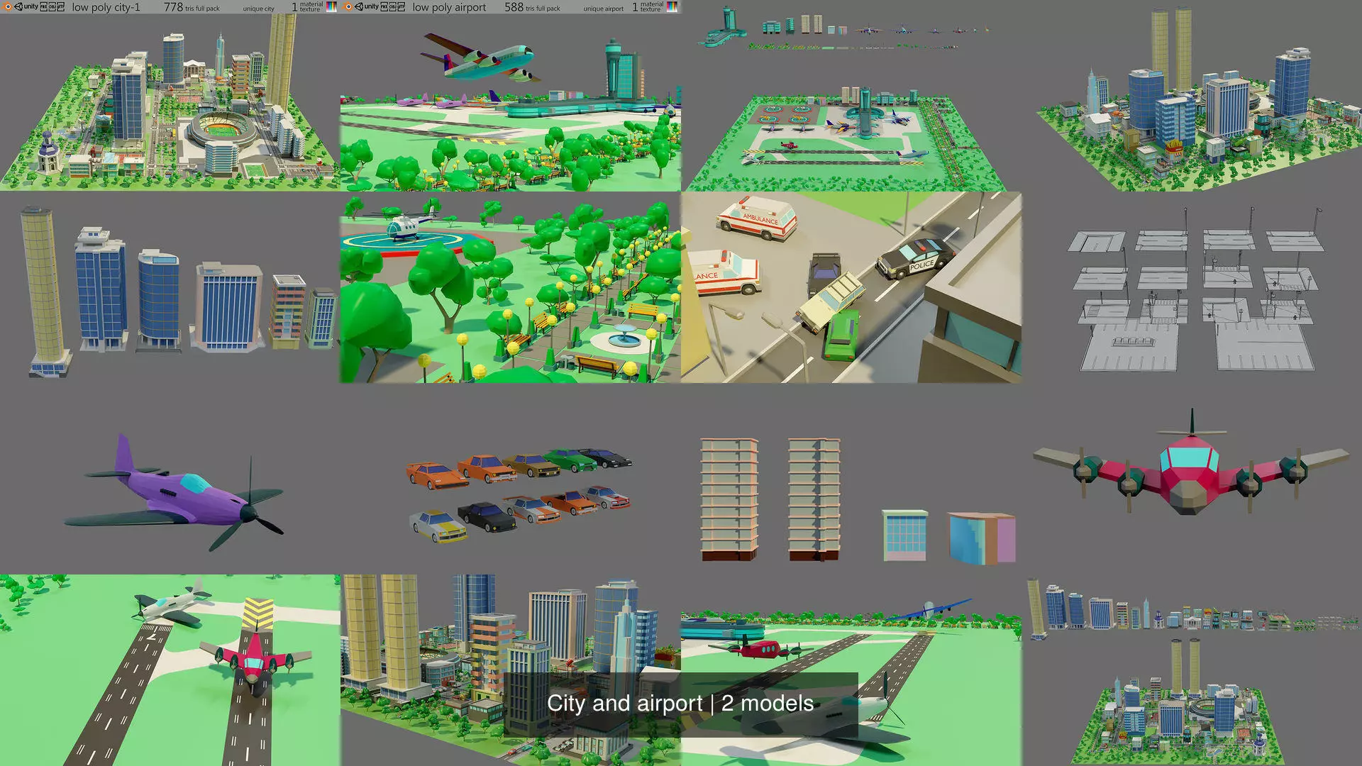 City and airport 3D Model Collection_0