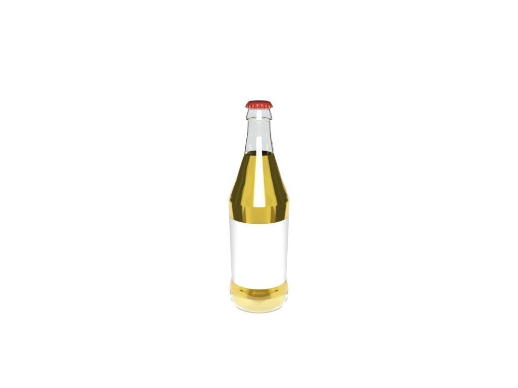 Standart beer bottle 3D model_1