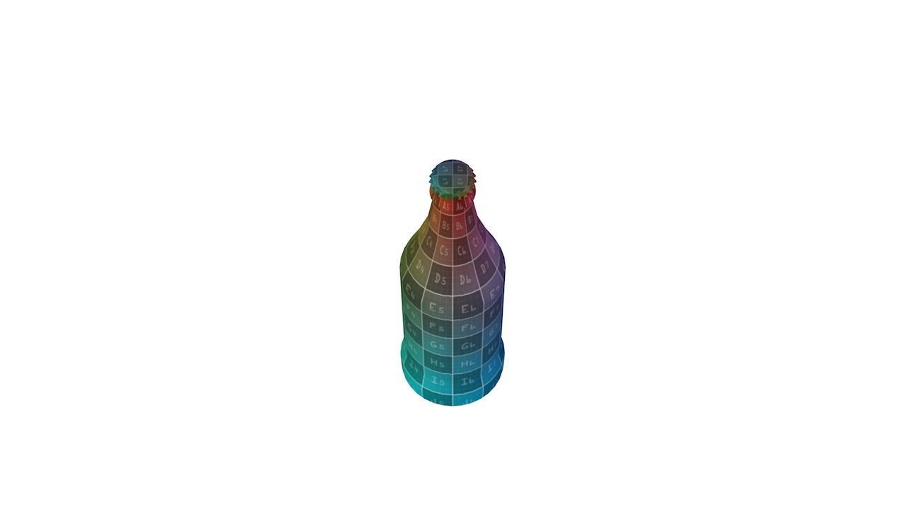 Standart beer bottle 3D model_48