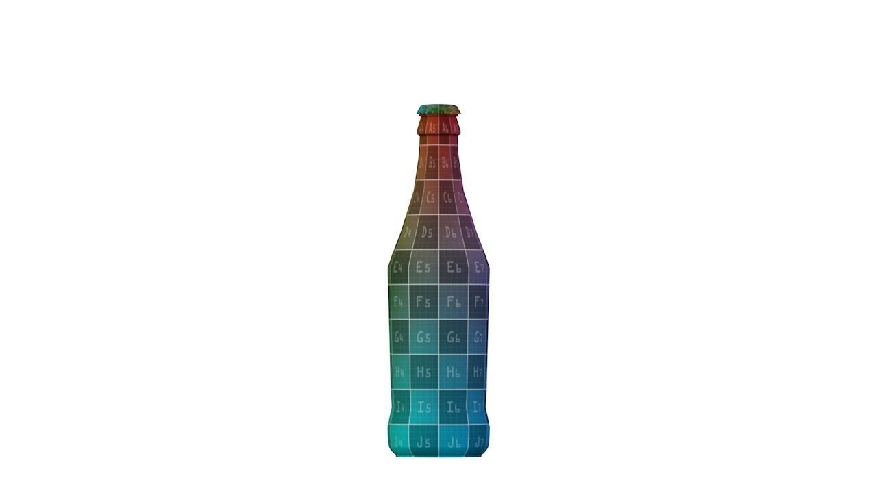 Standart beer bottle 3D model_41