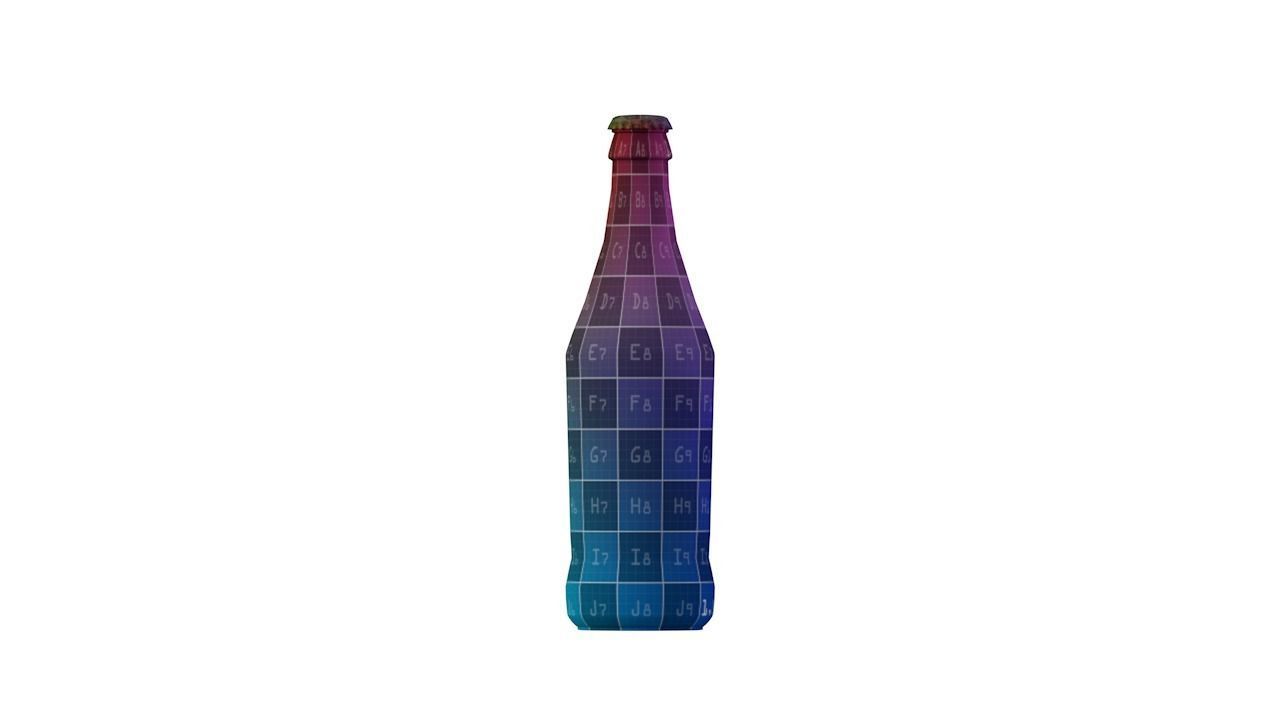 Standart beer bottle 3D model_40