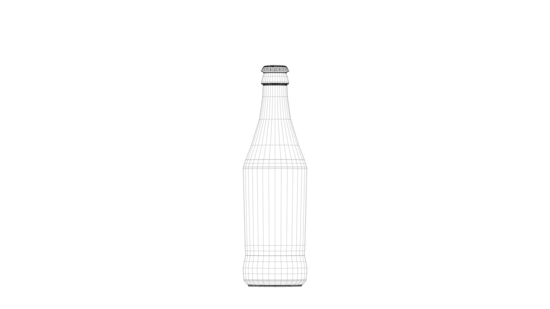 Standart beer bottle 3D model_6