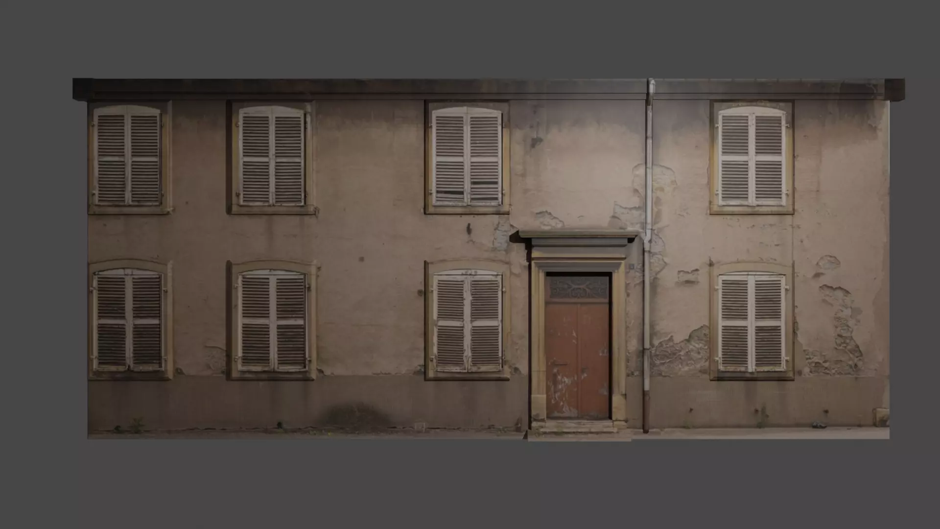 Urban building Free low-poly 3D model