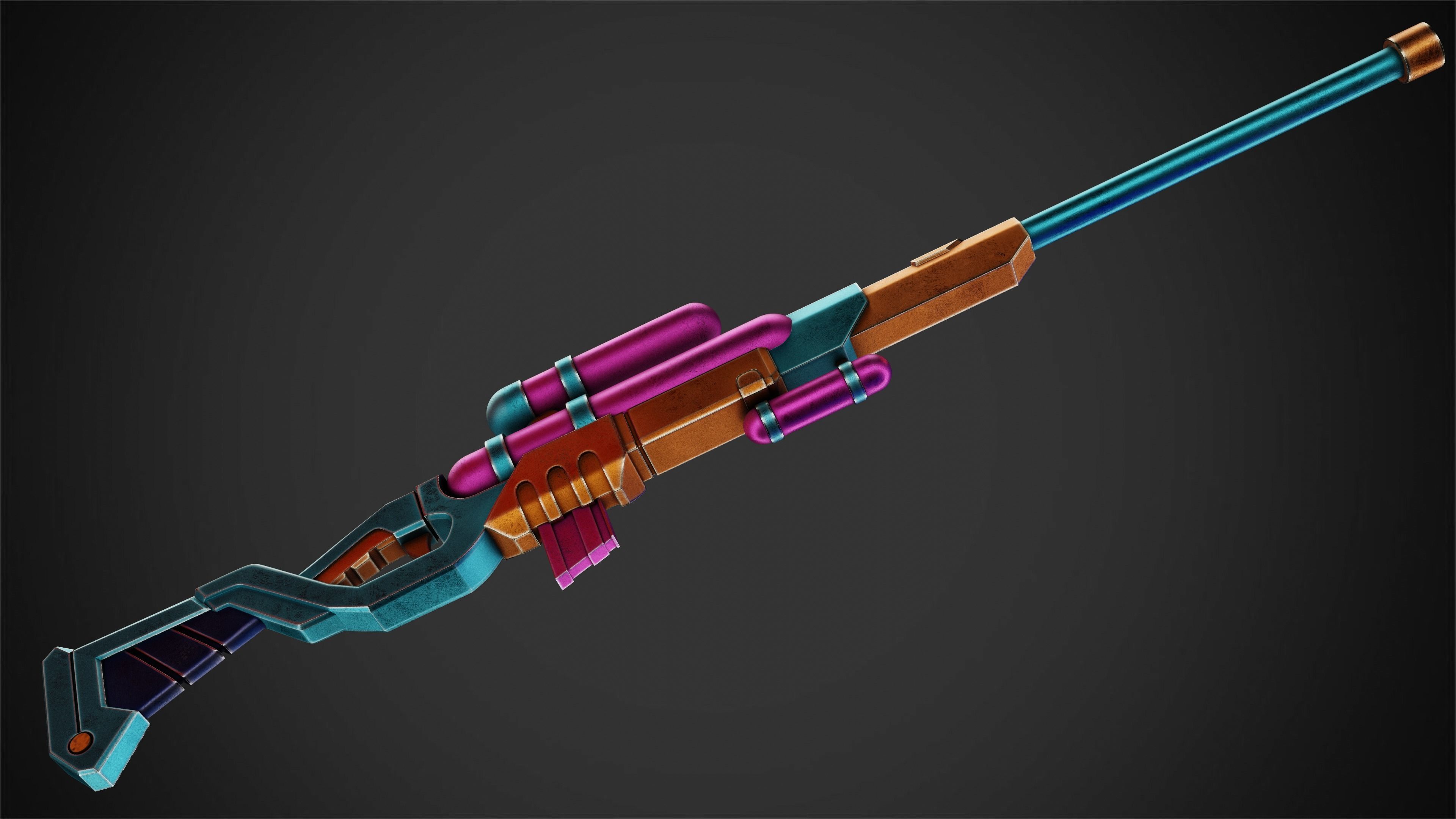 Caitlyn Pool Party Skin Shotgun for Cosplay 3D print model_8
