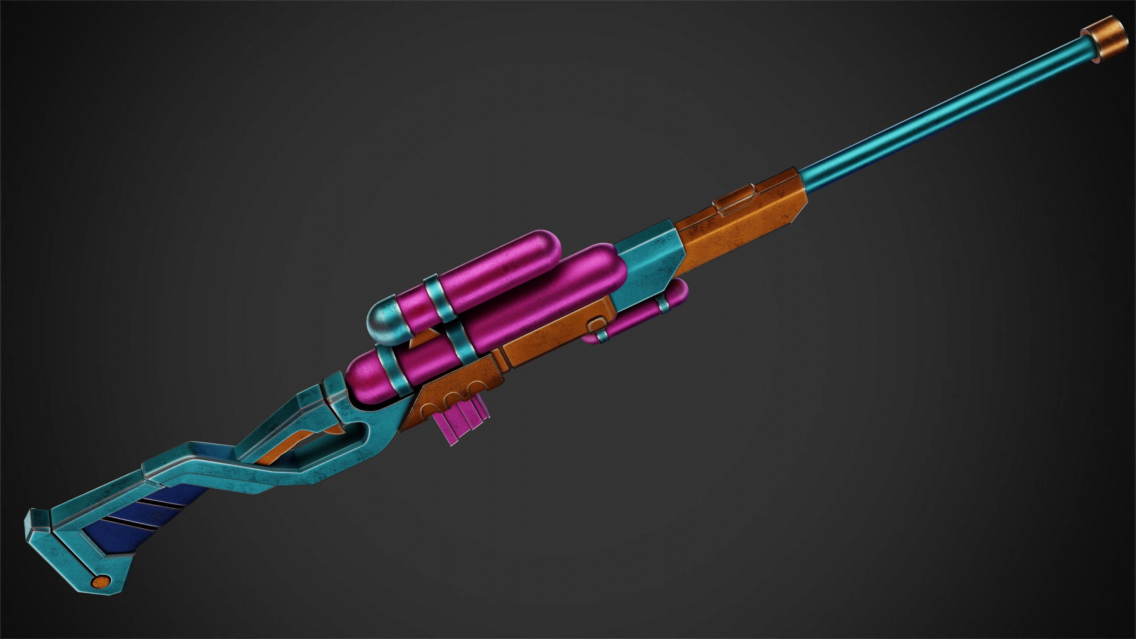 Caitlyn Pool Party Skin Shotgun for Cosplay 3D print model_7
