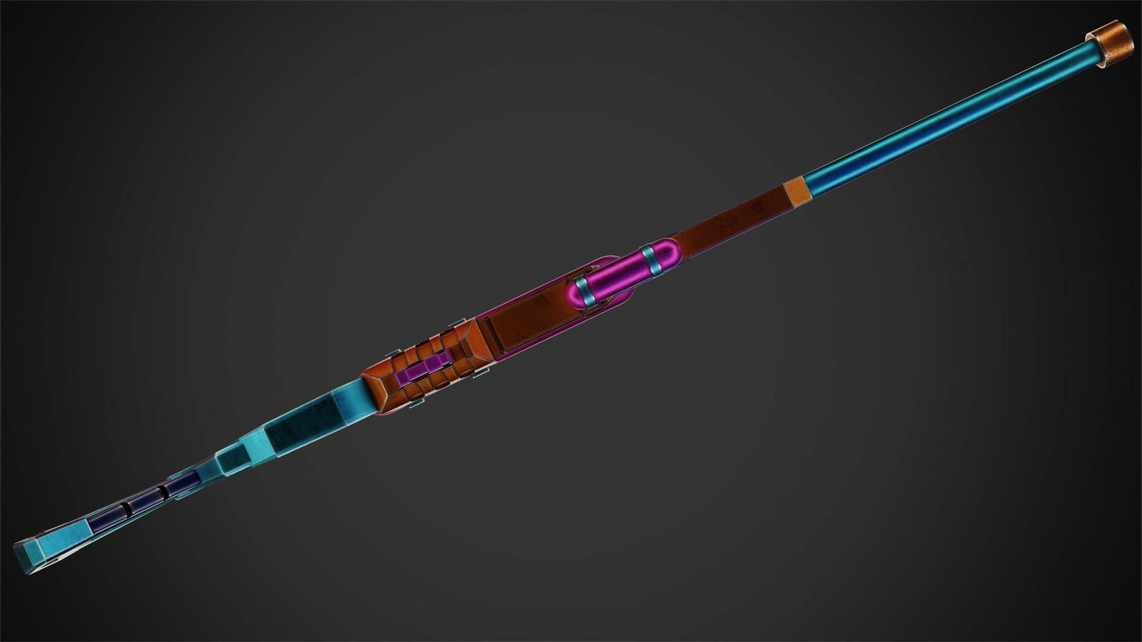 Caitlyn Pool Party Skin Shotgun for Cosplay 3D print model_9