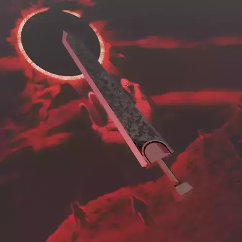 Guts Dragon Slayer Sword 3D Model Free low-poly 3D model