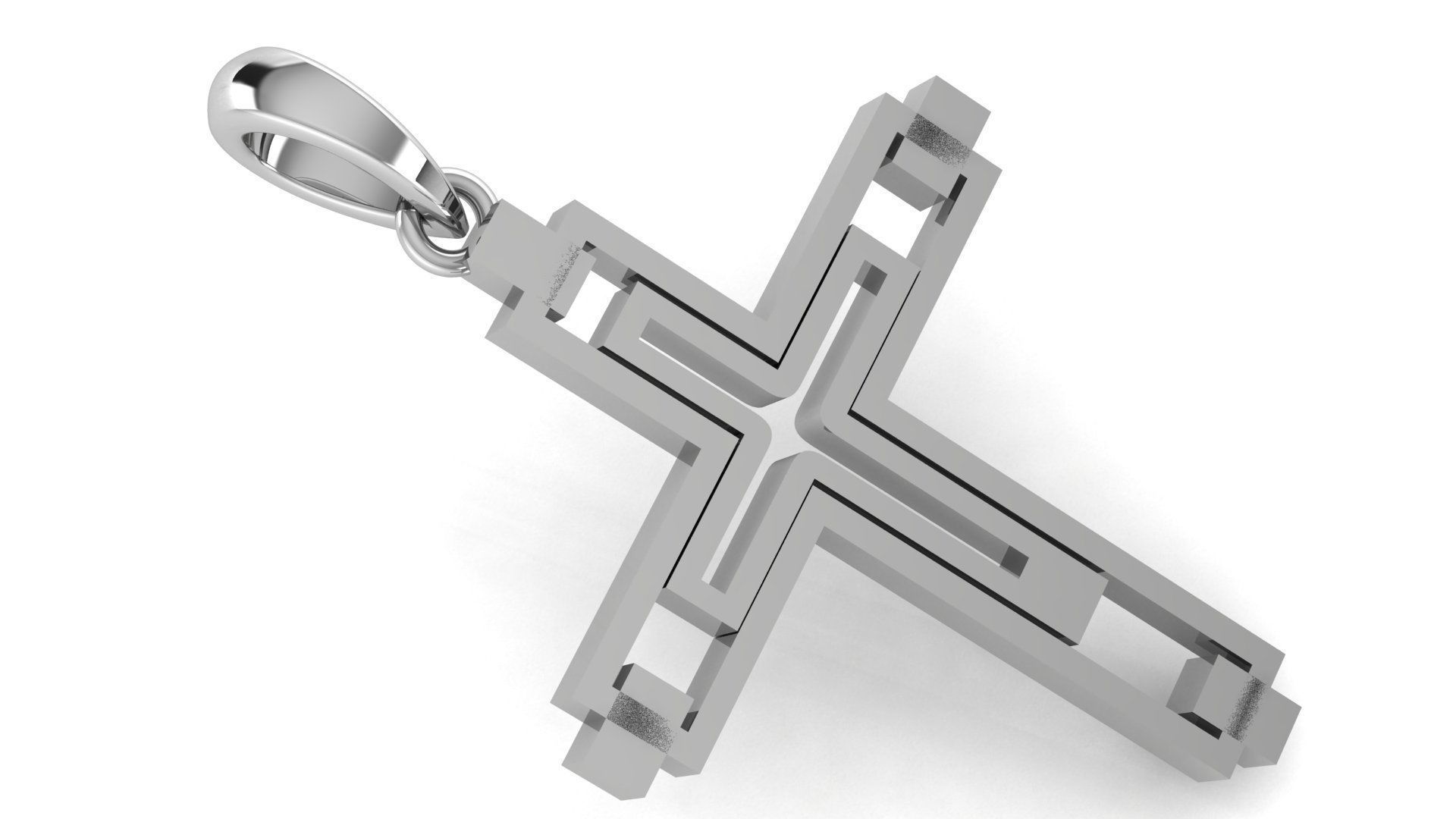 CROSS PENDANT CR112 3D print model_1