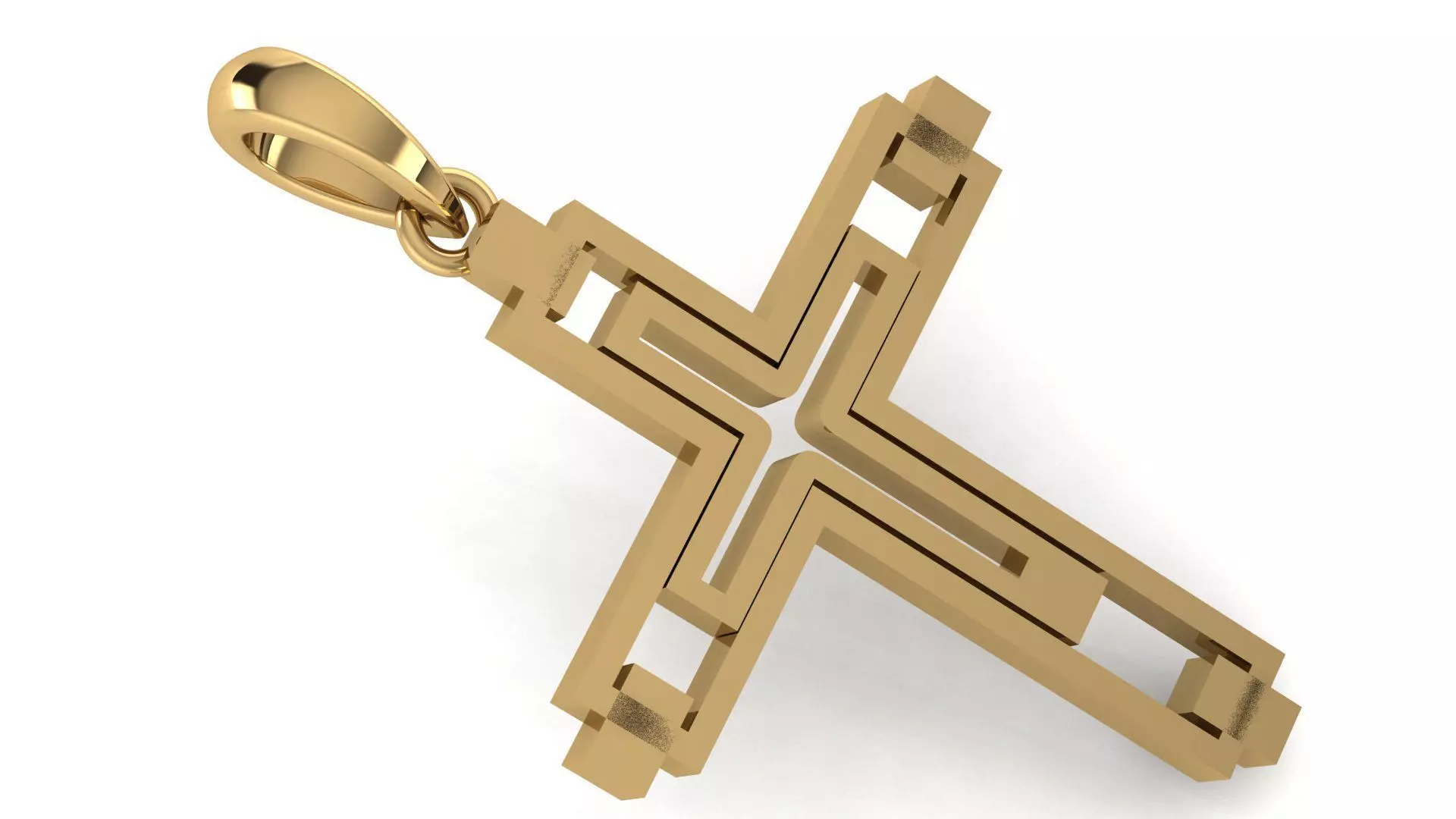 CROSS PENDANT CR112 3D print model_0
