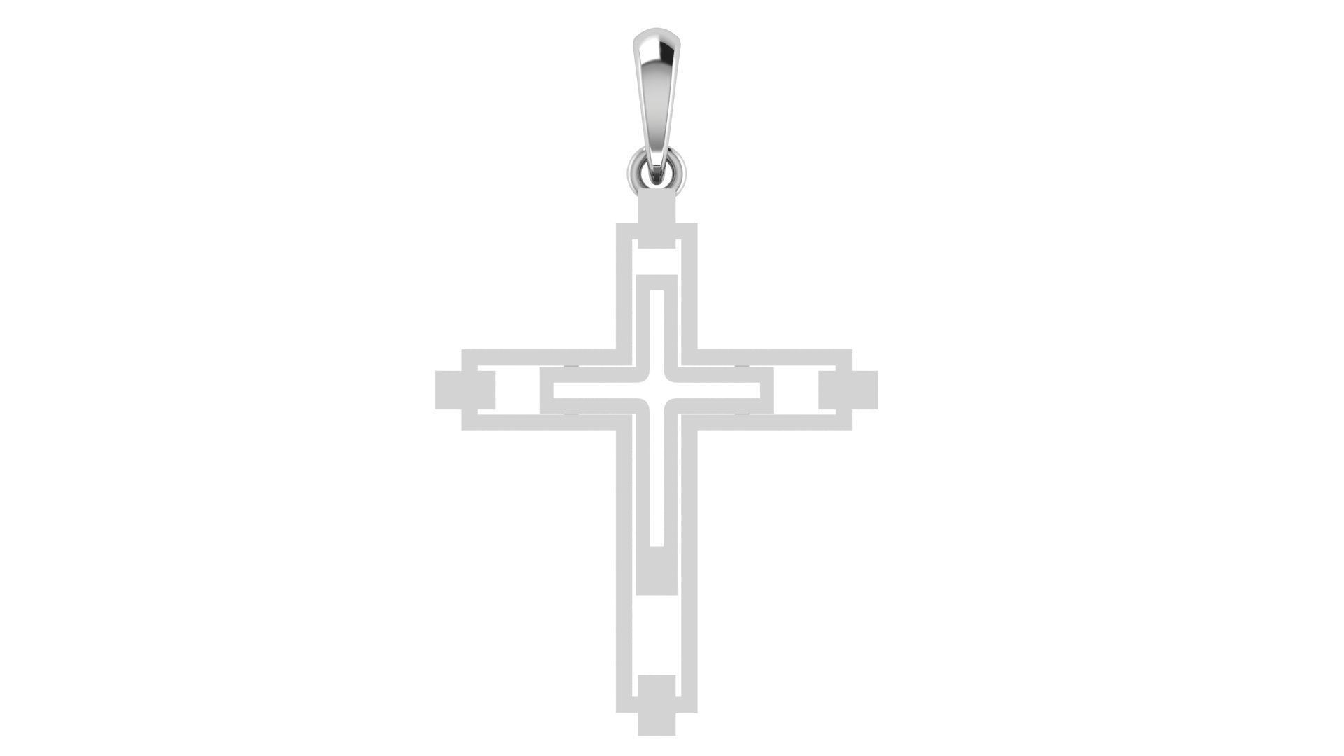 CROSS PENDANT CR112 3D print model_4