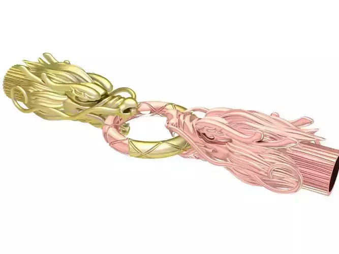 head of dragon for mens bracelets or necklace 3306