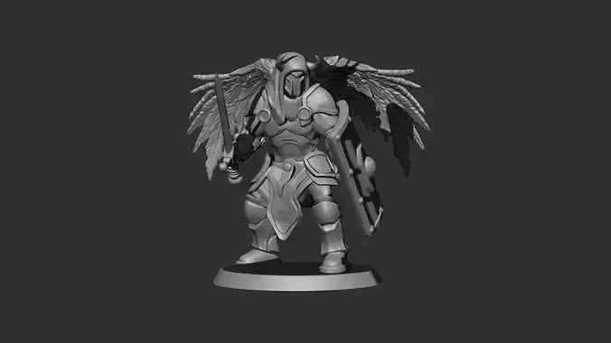 Warrior armoured angel