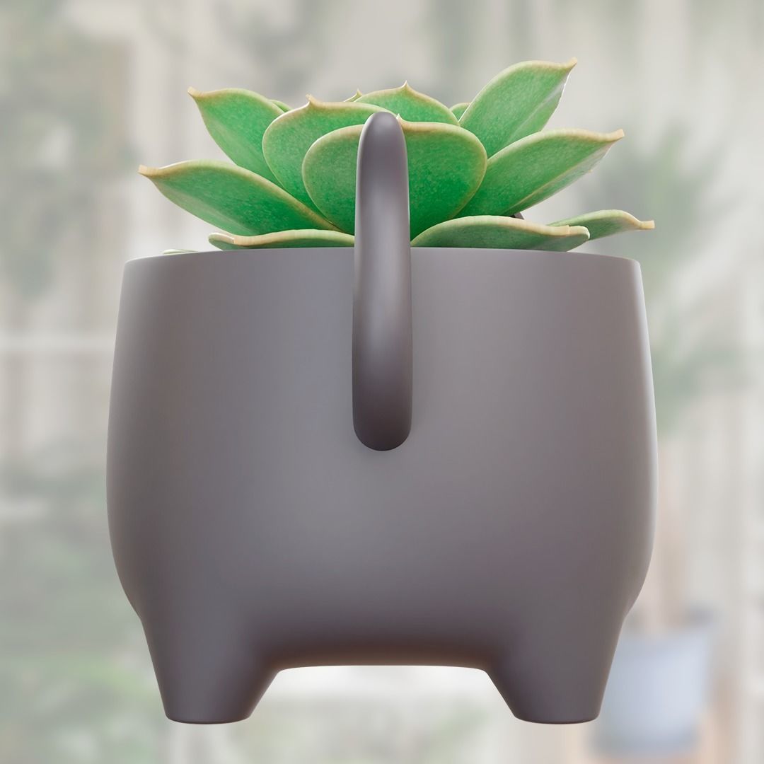 KITTEN POT - PLANTER - PLANT FOR 3D PRINT 3D print model_5
