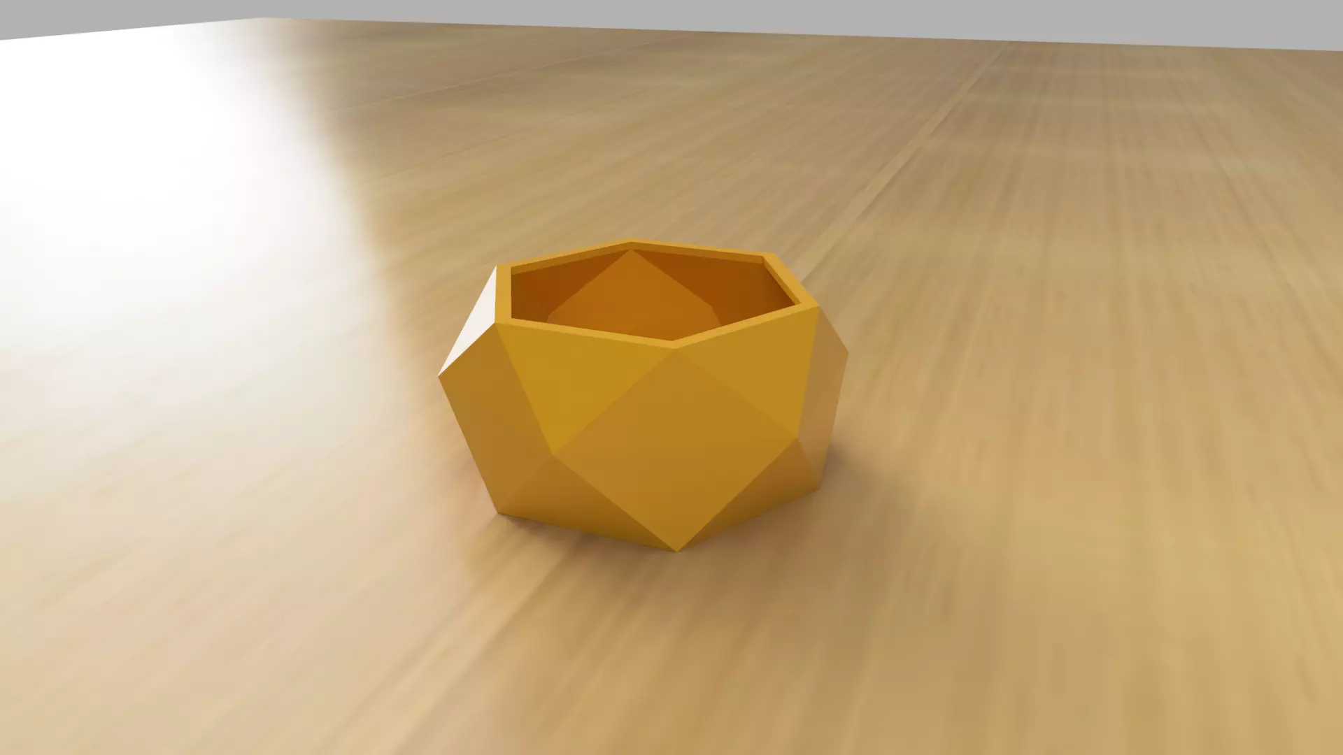 Low Polygon Hexagonal Vase Free 3D print model