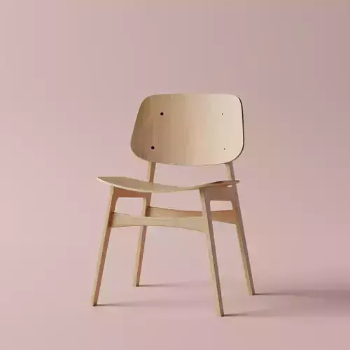 Wooden Chair Design and Rendering