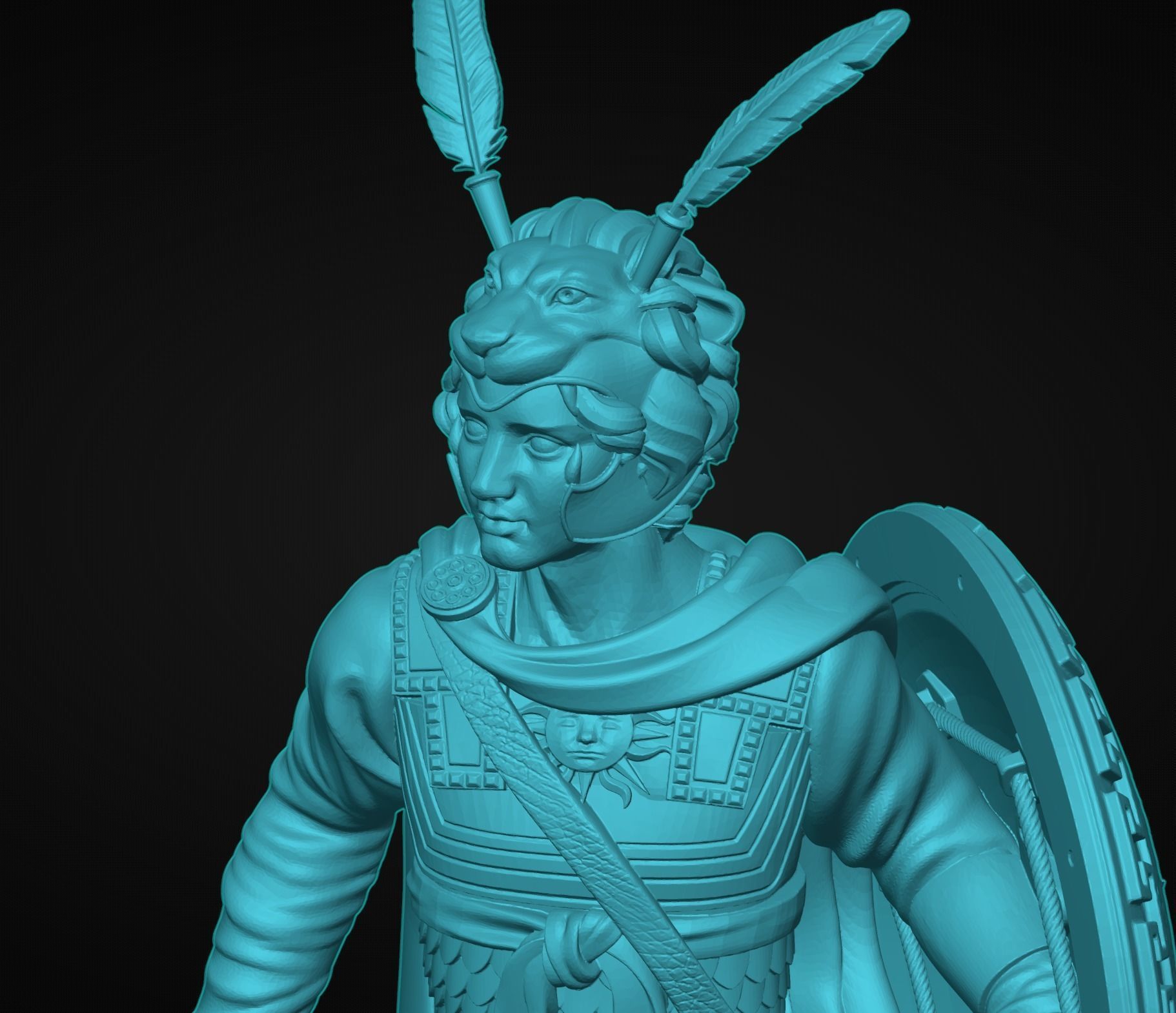 Alexander the Great Sculpture 3D print model_2